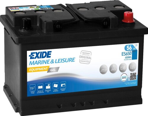Exide Marine & Multifit Equipment Gel ES650 Batterie 56Ah 12V
