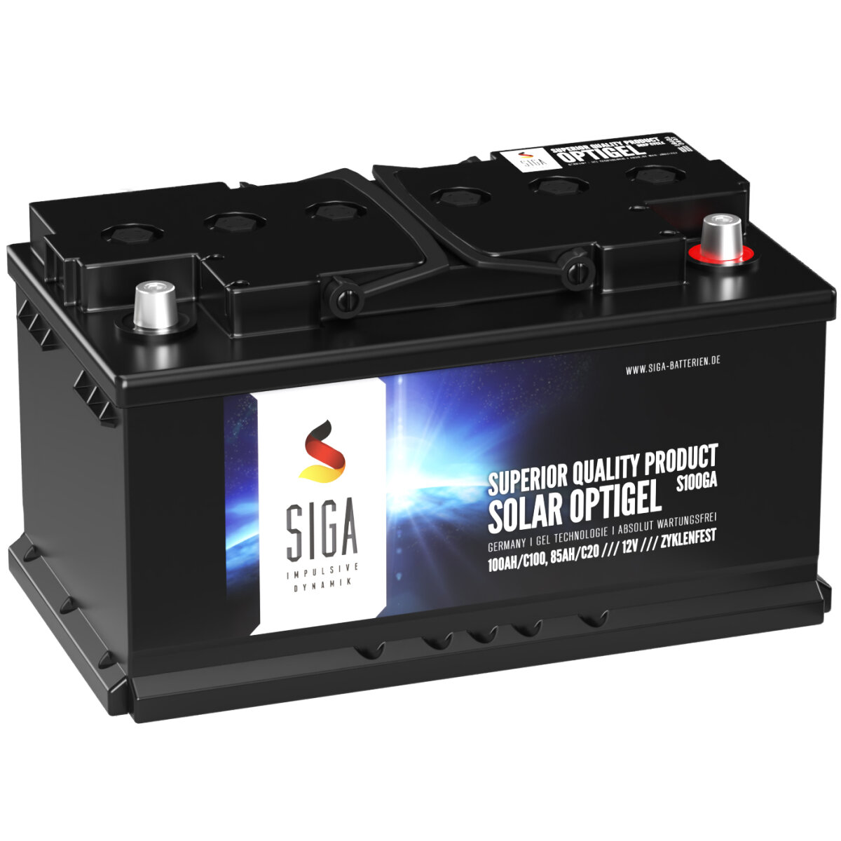 SIGA Solar OPTIGEL Batterie 100Ah 12V, 262,30 €